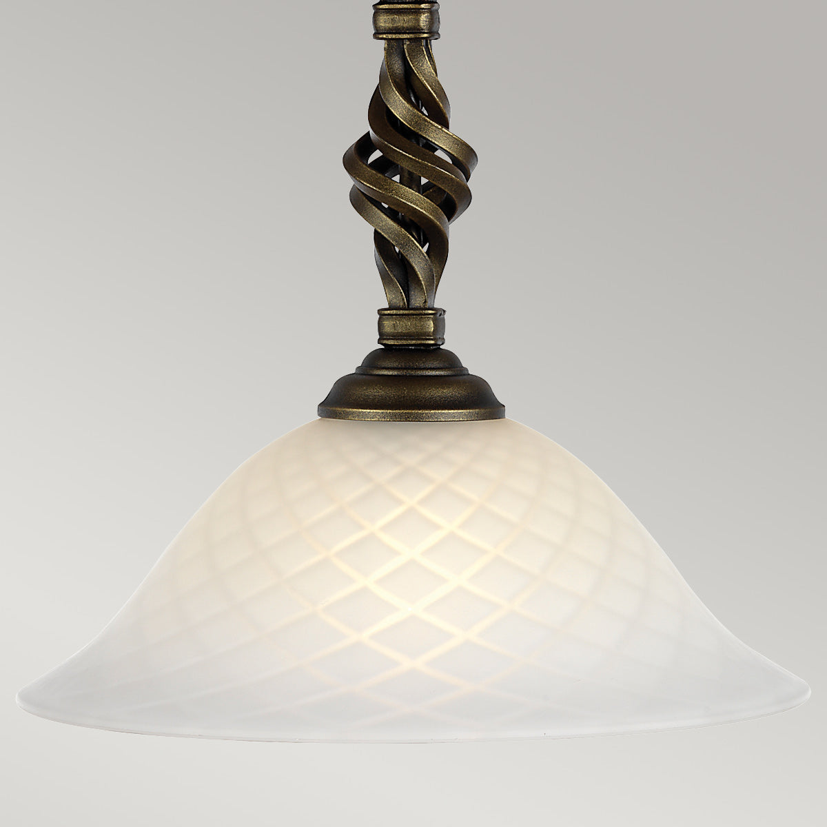 Elstead Pembroke Pendelleuchte Schwarz, Gold – Detailansicht