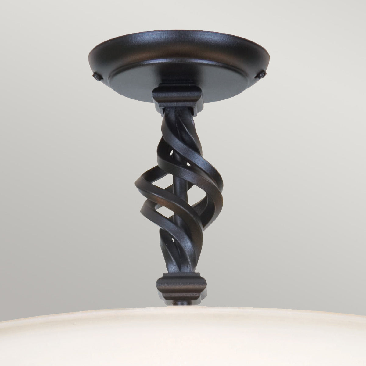 Elstead Pembroke Deckenleuchte Schwarz – Wohnambiente