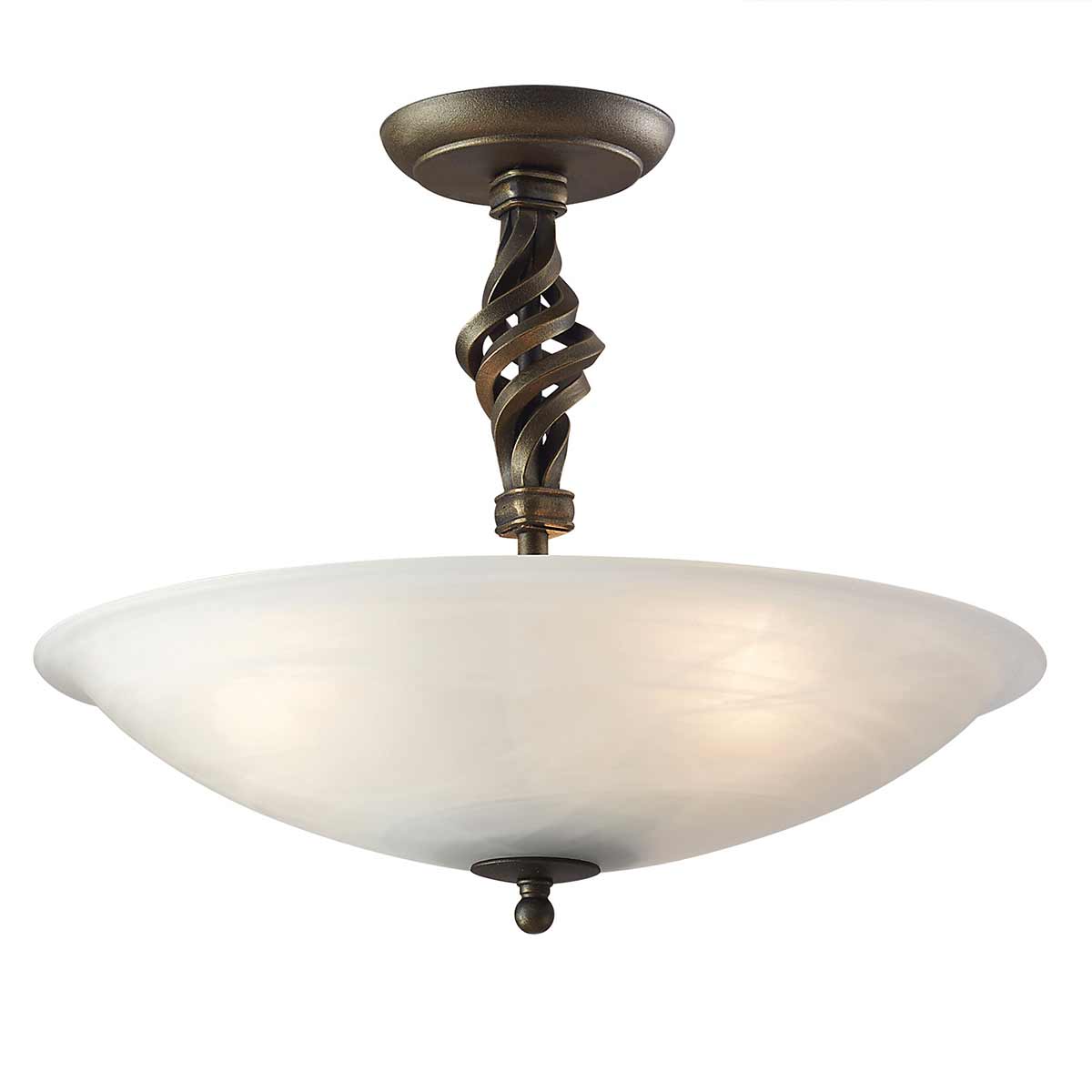 Elstead Pembroke Deckenleuchte Schwarz, Gold