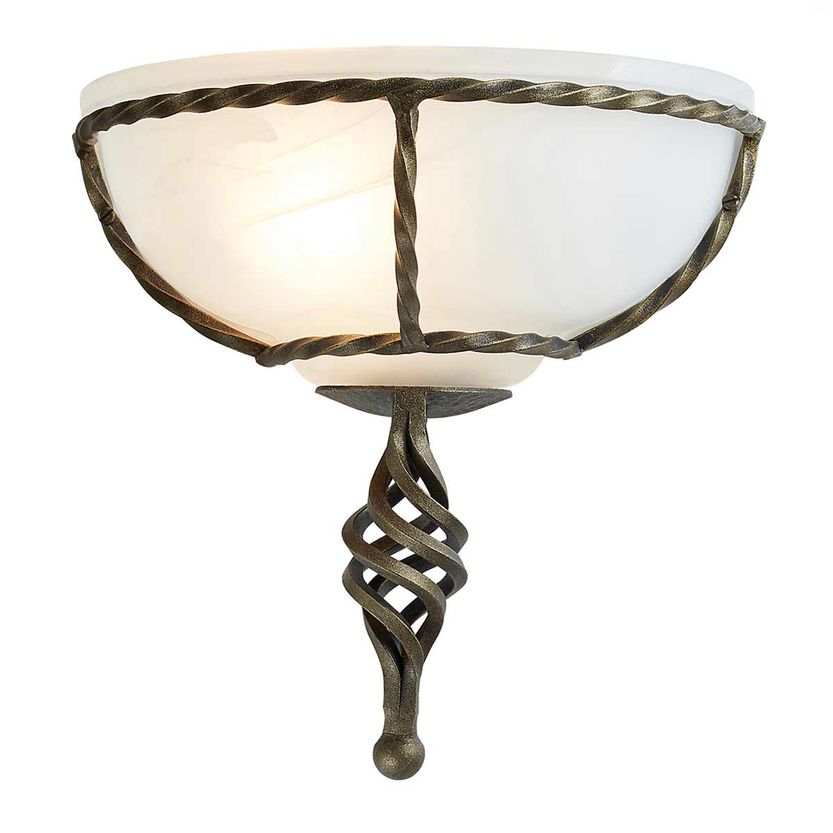 Elstead 1 Wandleuchte Schwarz, Gold