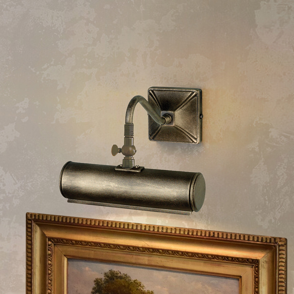 Wandleuchte 'Picture Light', 20.0 × 19.0 cm, Gold, E14 – Dimmbar
