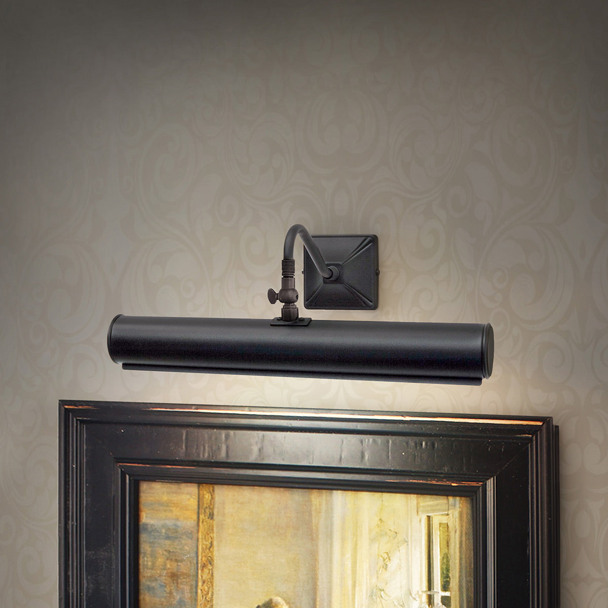 Wandleuchte 'Picture Light', 20.0 × 36.0 cm, Schwarz, E14 – Dimmbar