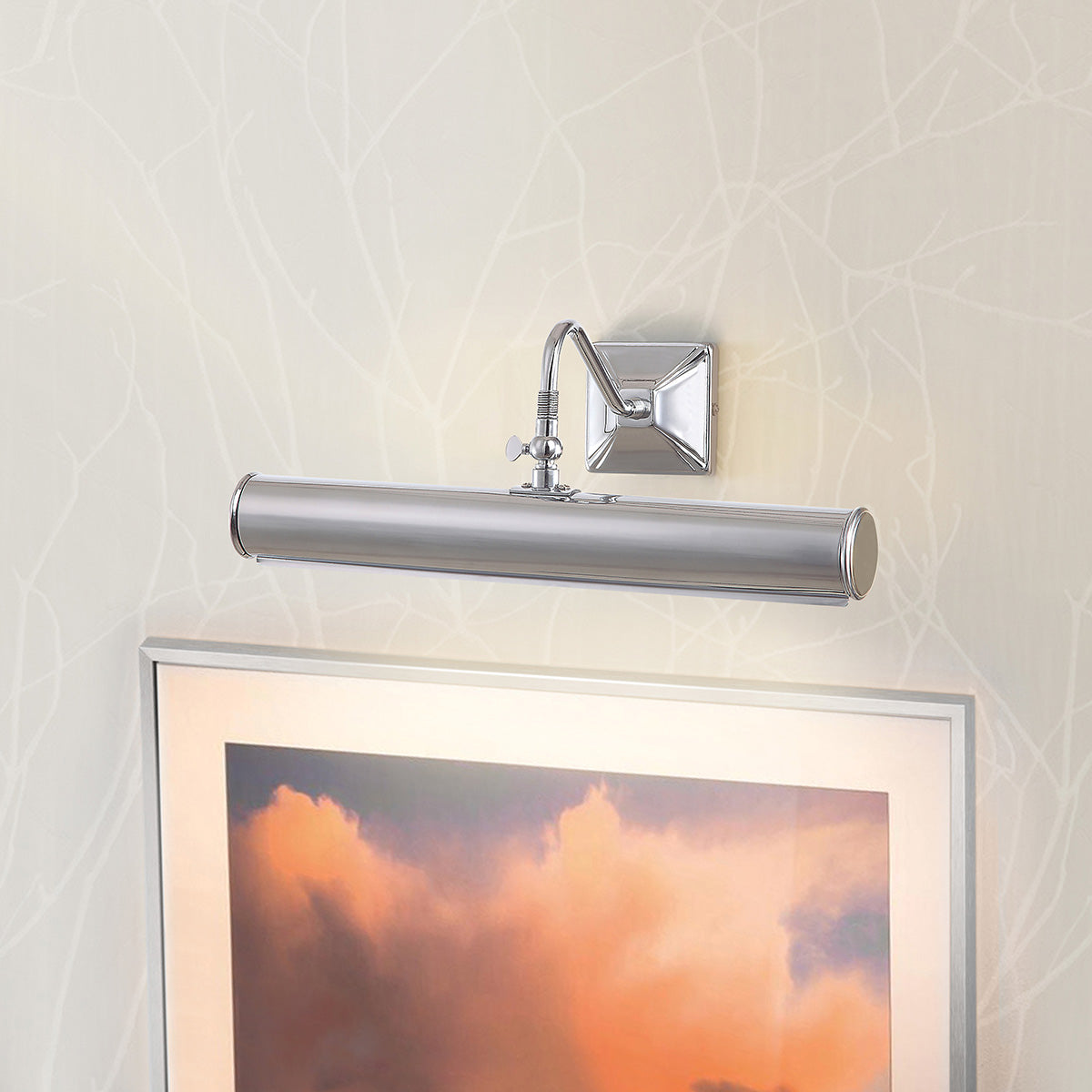 Wandleuchte 'Picture Light', 20.0 × 36.0 cm, Verchromt, E14 – Dimmbar