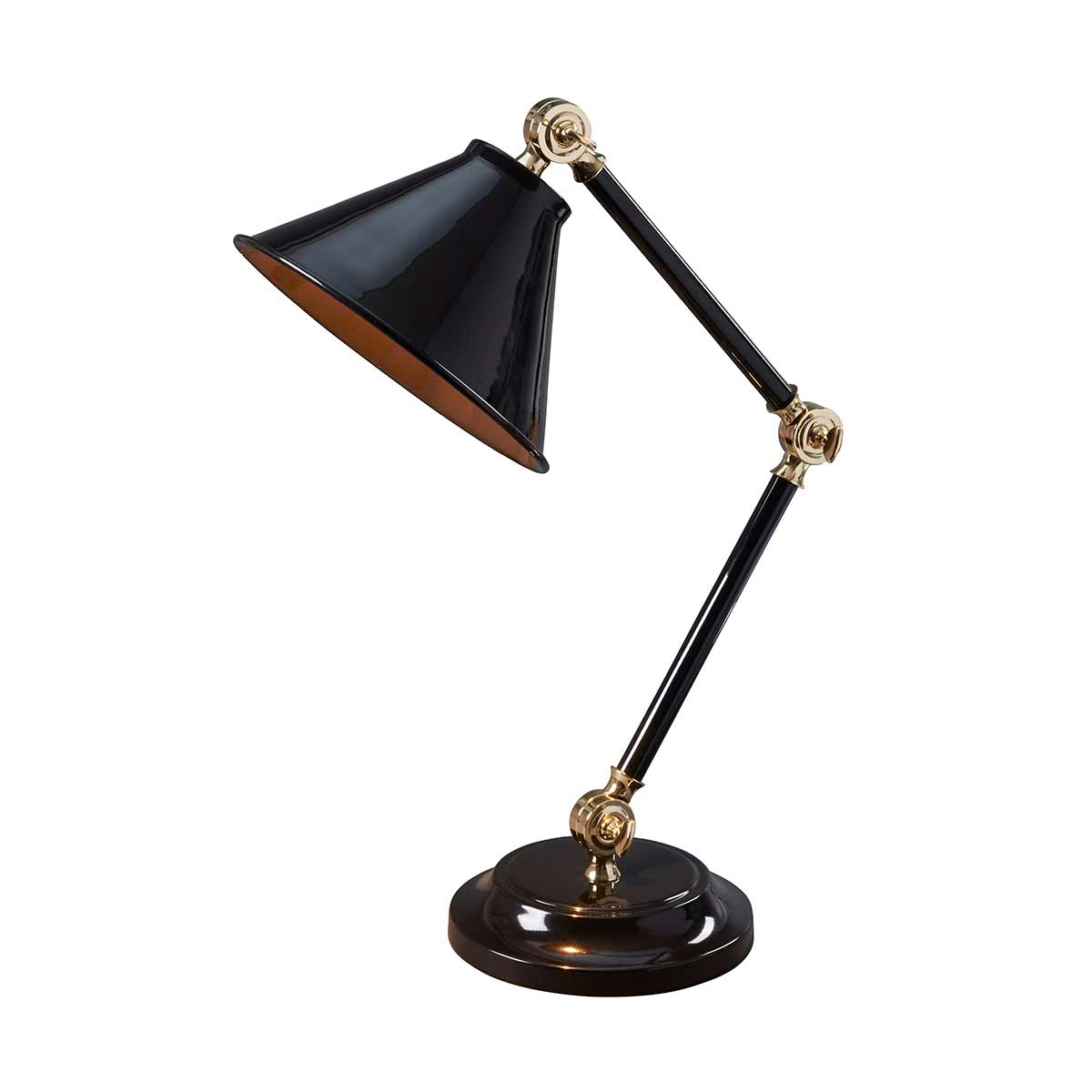 Elstead Provence Tischlampe Schwarz, Messing