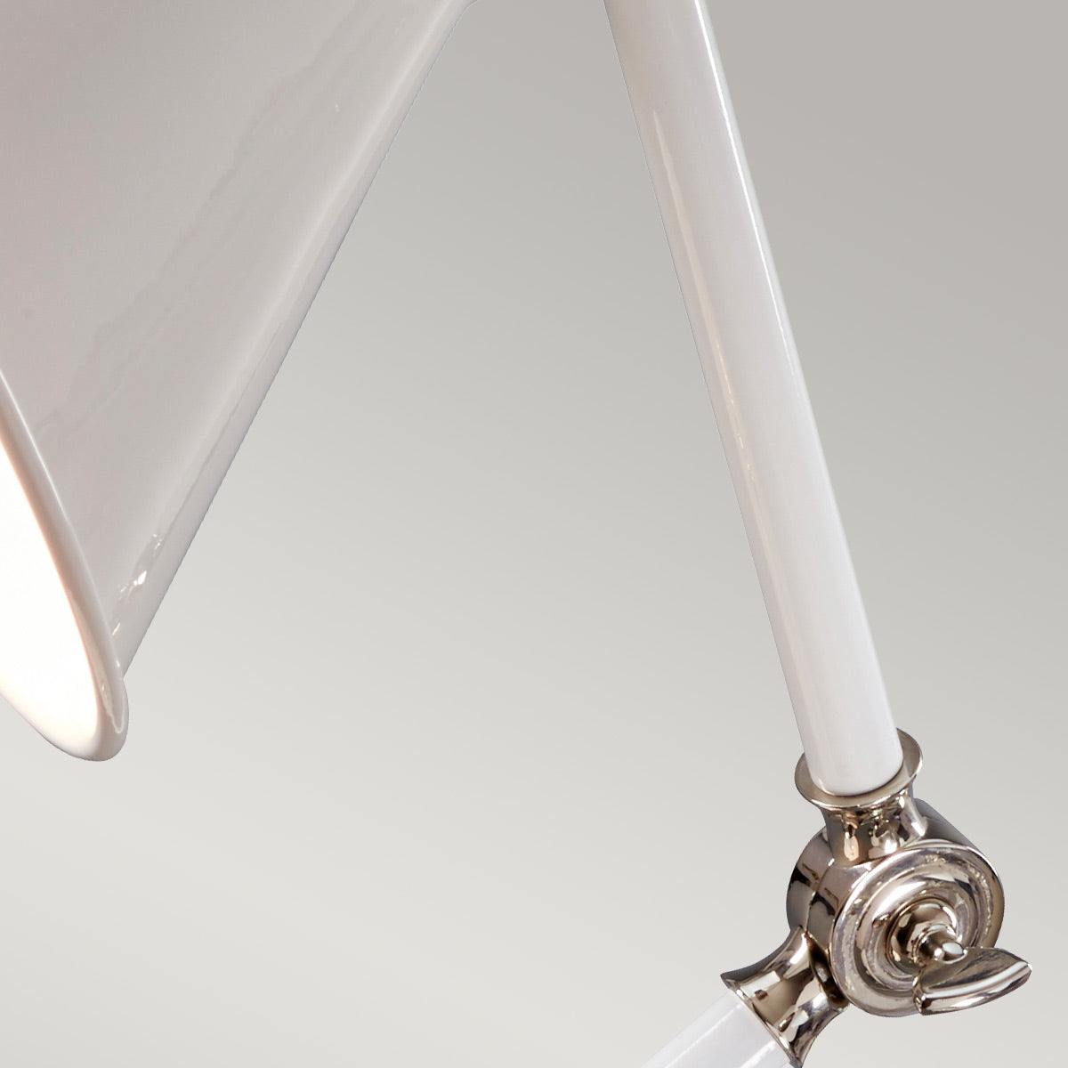 Elstead Provence Tischlampe Weiß, Nickel – Detailansicht