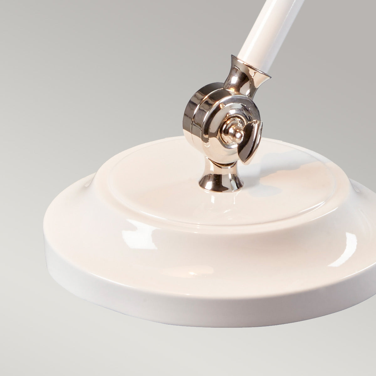 Elstead Provence Tischlampe Weiß, Nickel – Detailansicht 2