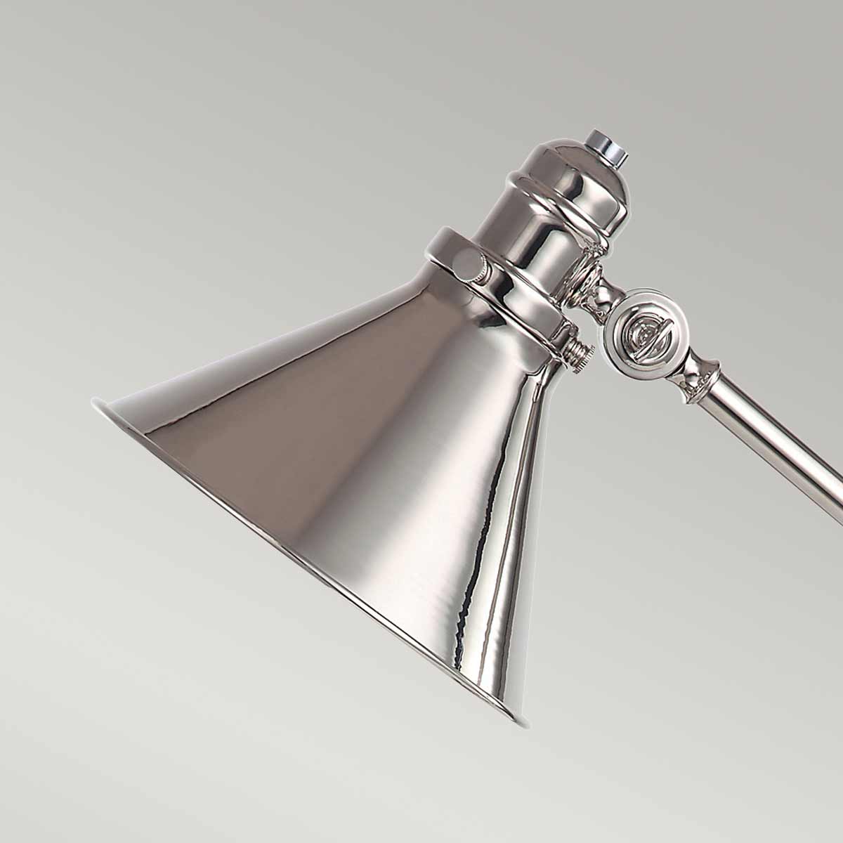 Elstead Provence Tischlampe Nickel – Detailansicht