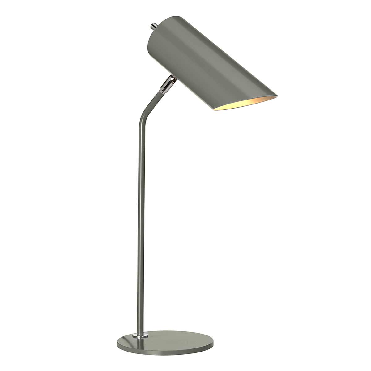 Elstead Quinto Tischlampe Grau, Nickel