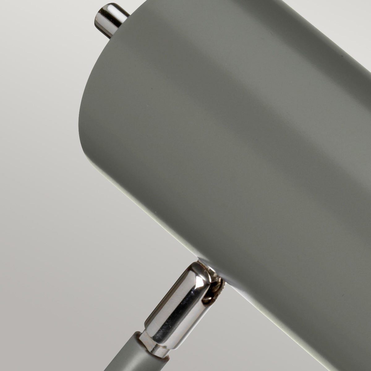 Elstead Quinto Tischlampe Grau, Nickel – Detailansicht