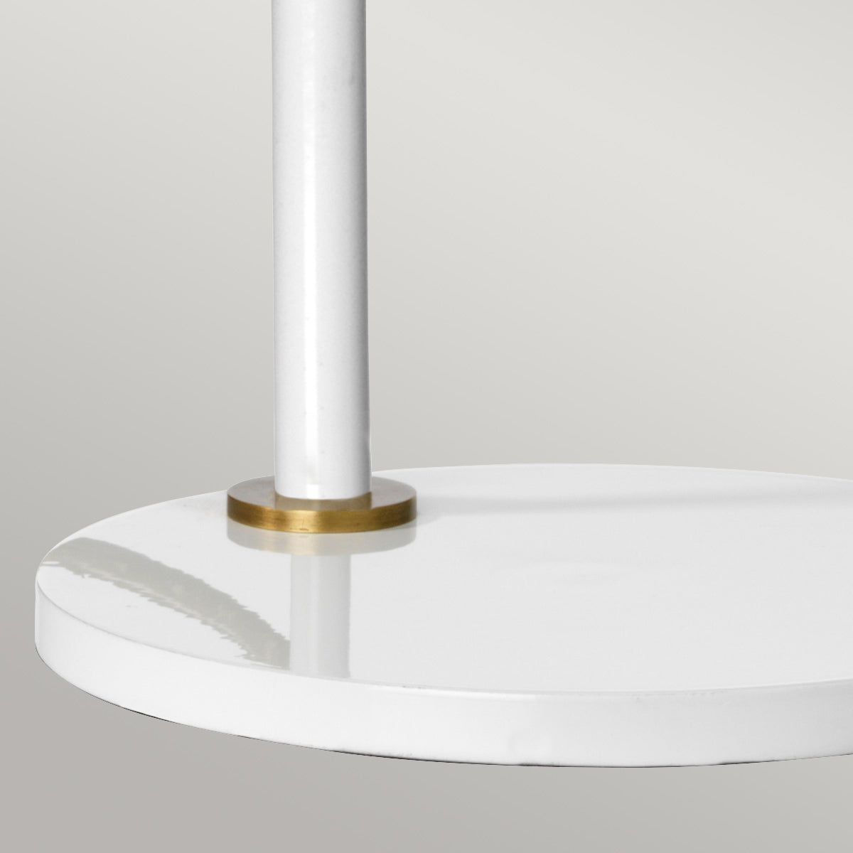 Elstead Quinto Tischlampe Weiß, Messing – Detailansicht 2
