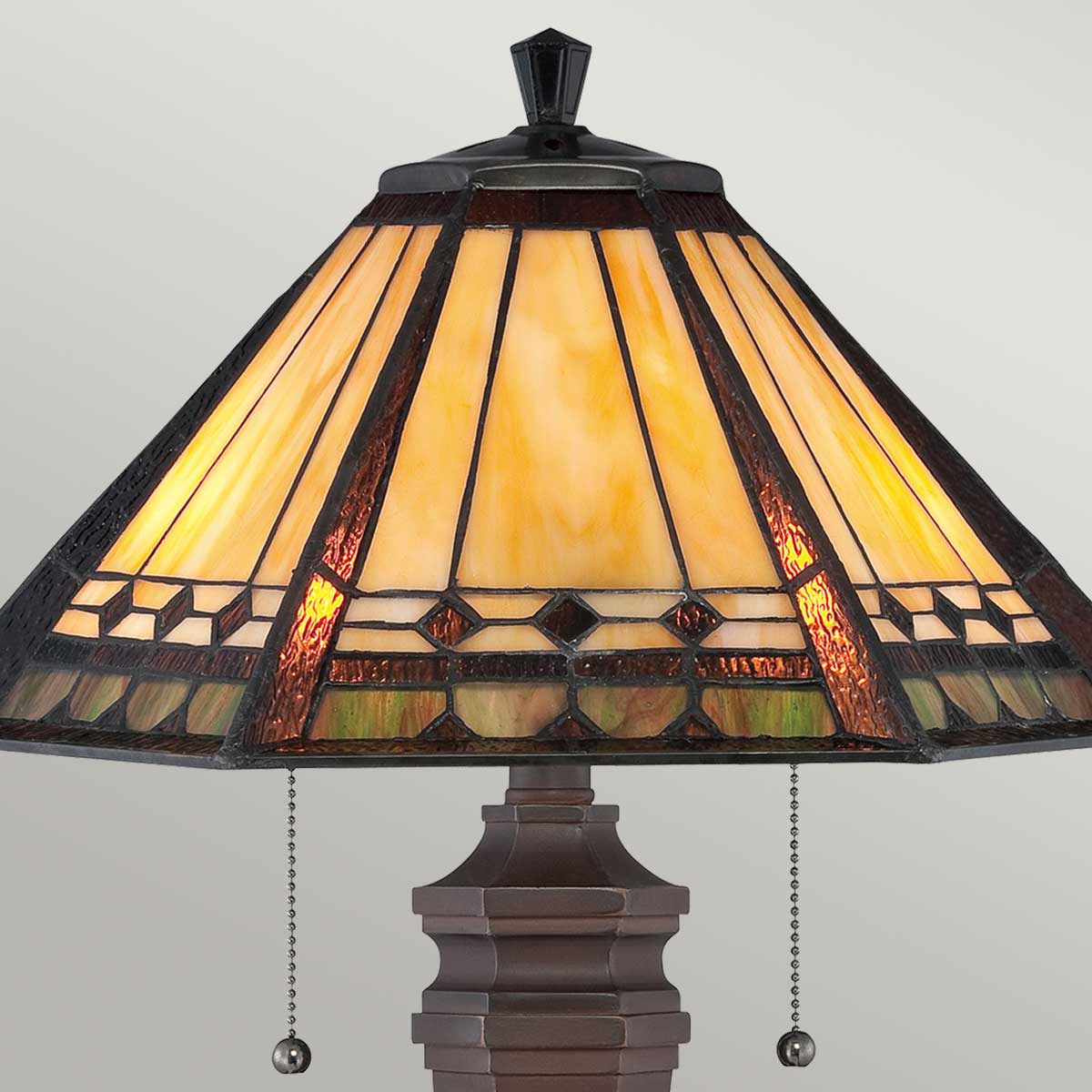 Quoizel Arden Tischlampe Bronze – Detailansicht