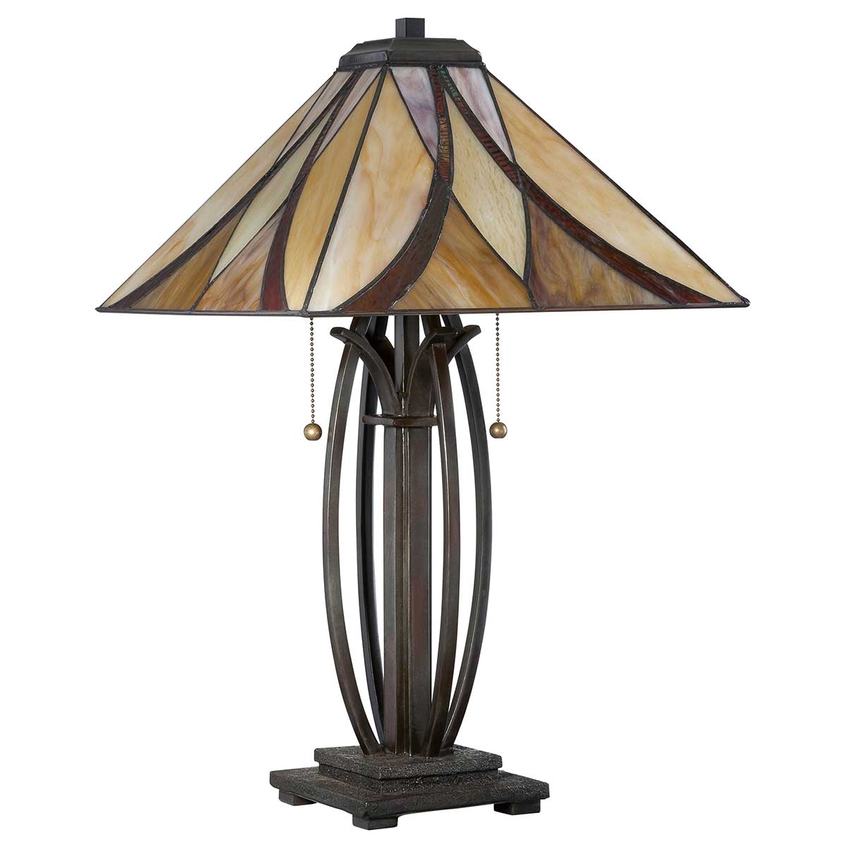 Quoizel Asheville Tischlampe Bronze – Wohnambiente