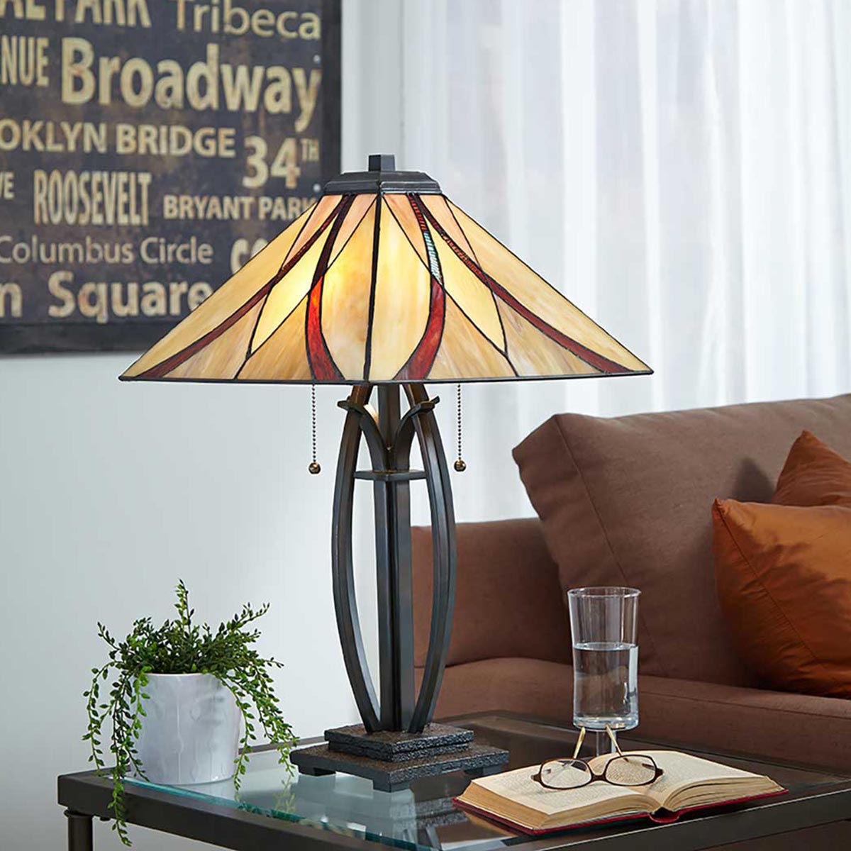 Quoizel Asheville Tischlampe Bronze – Detailansicht 4