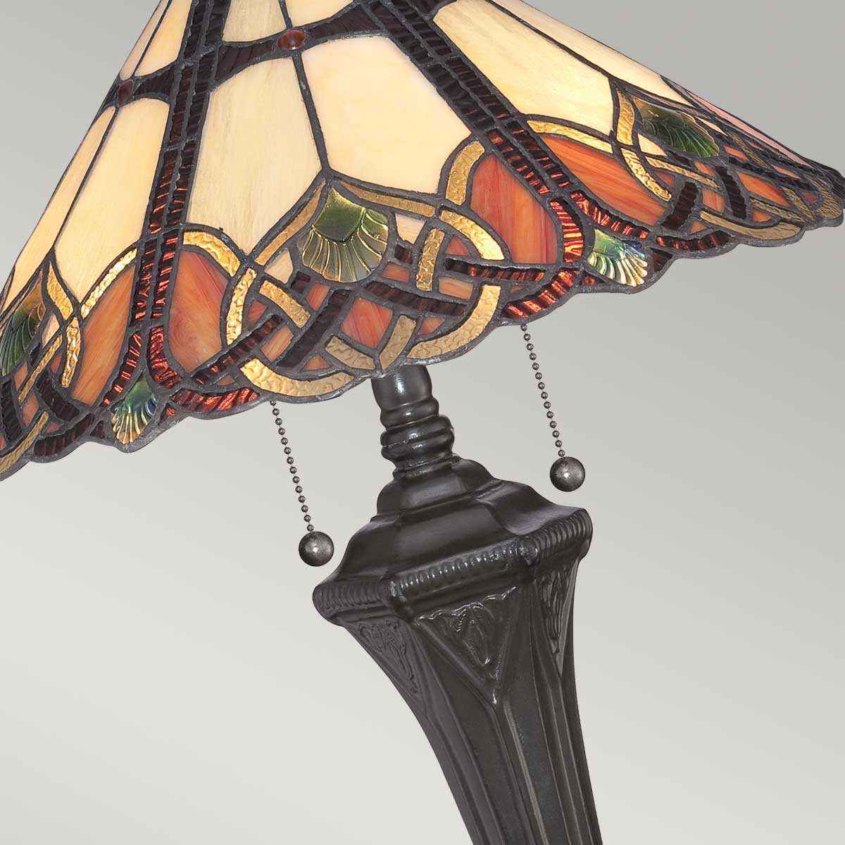 Quoizel Cambridge Tischlampe Bronze – Detailansicht
