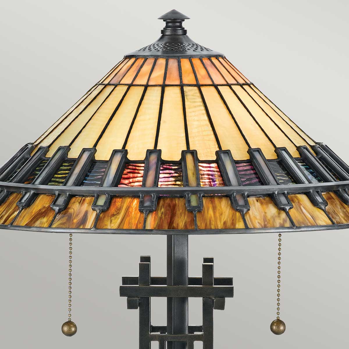 Quoizel Chastain Tischlampe Bronze – Wohnambiente