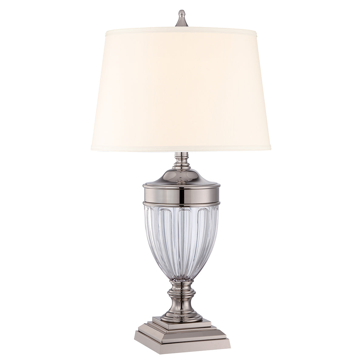 Quoizel Dennison Tischlampe Nickel