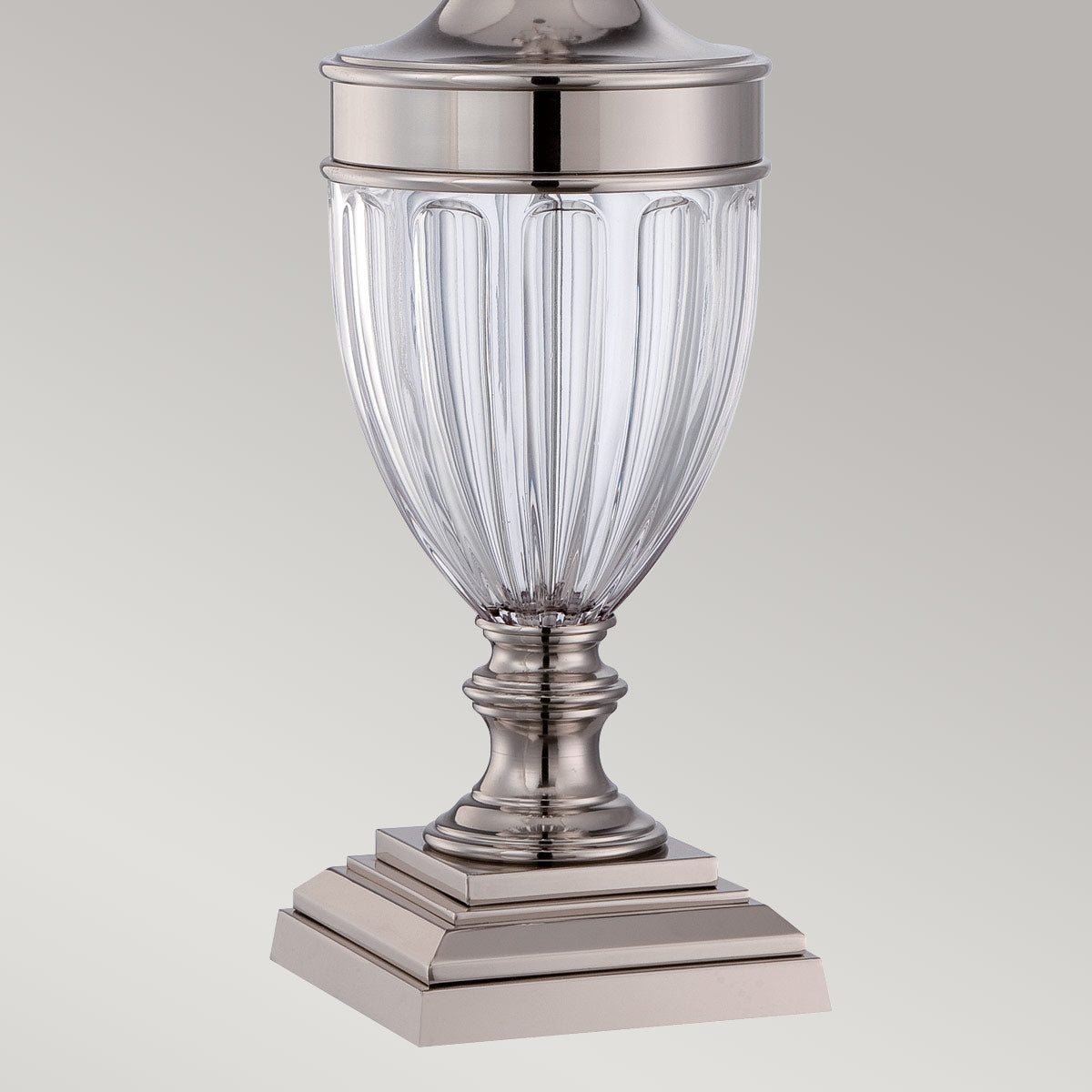 Quoizel Dennison Tischlampe Nickel – Detailansicht 2