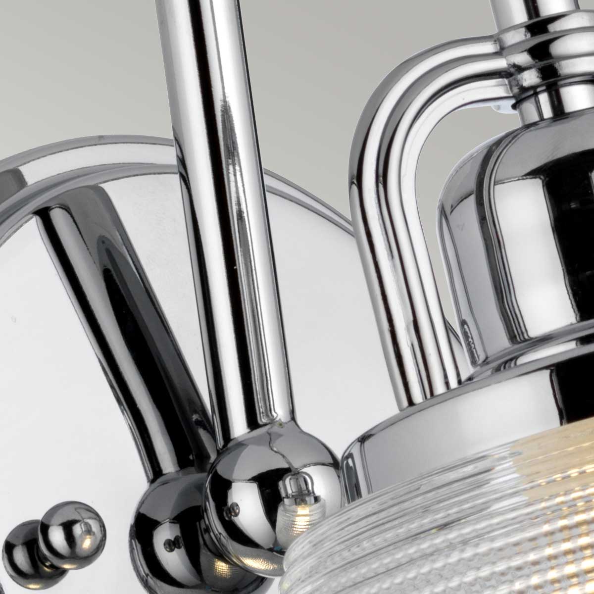 Quoizel Dublin Wandleuchte Chrom – Detailansicht 2