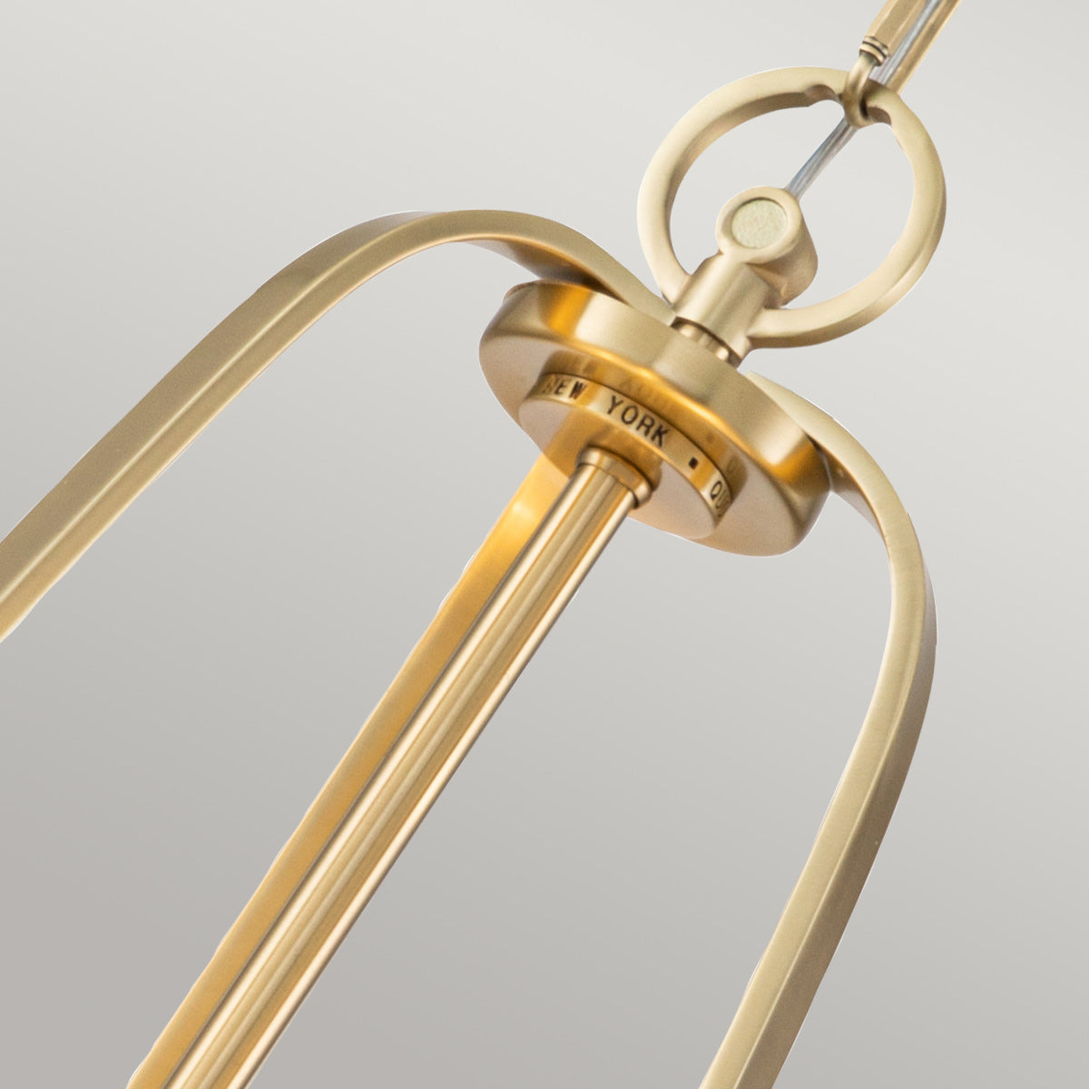 Quoizel Gotham Pendelleuchte Messing – Detailansicht 2