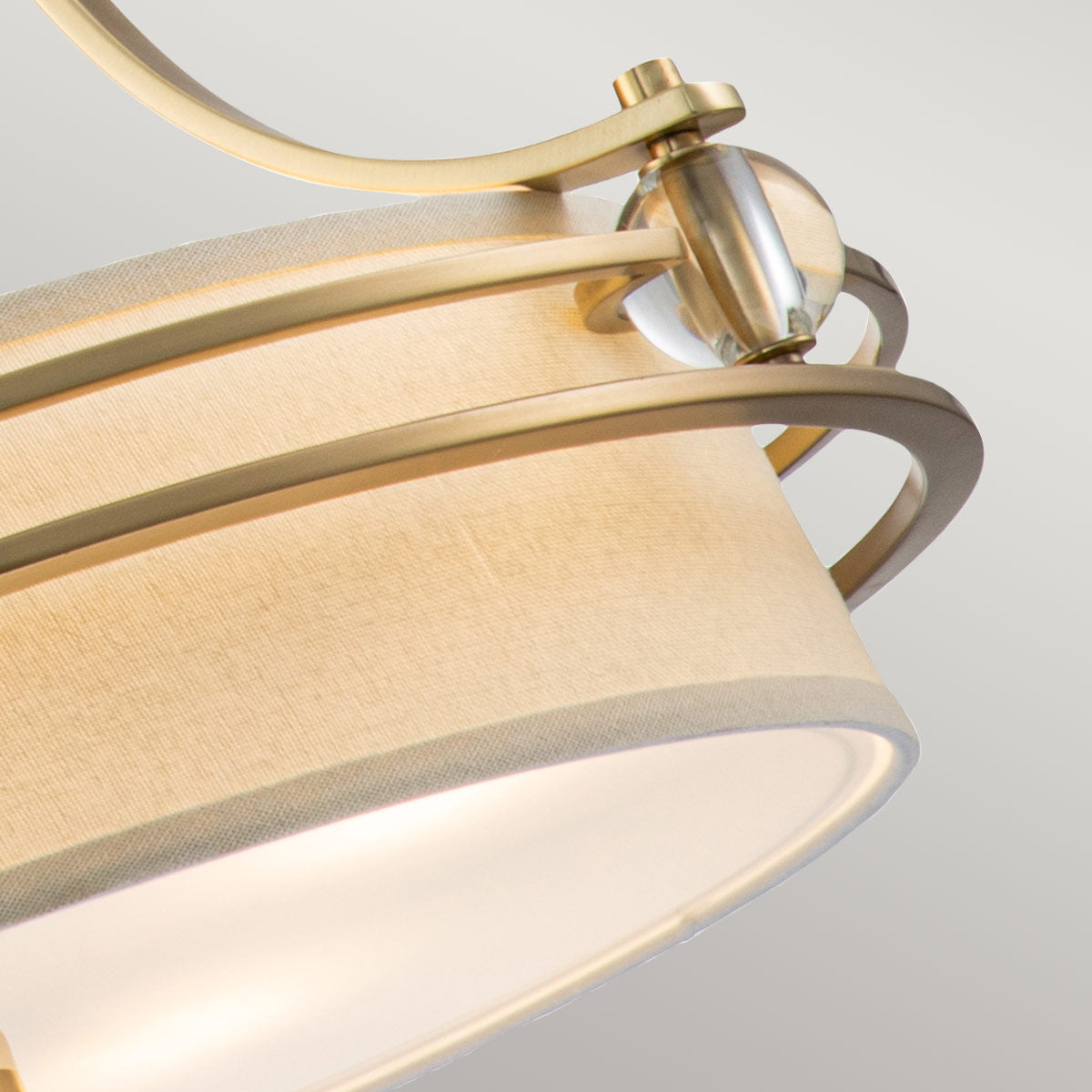 Quoizel Gotham Pendelleuchte Messing – Detailansicht 3