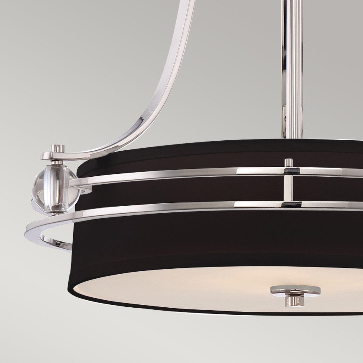 Quoizel Gotham Pendelleuchte Silber – Wohnambiente