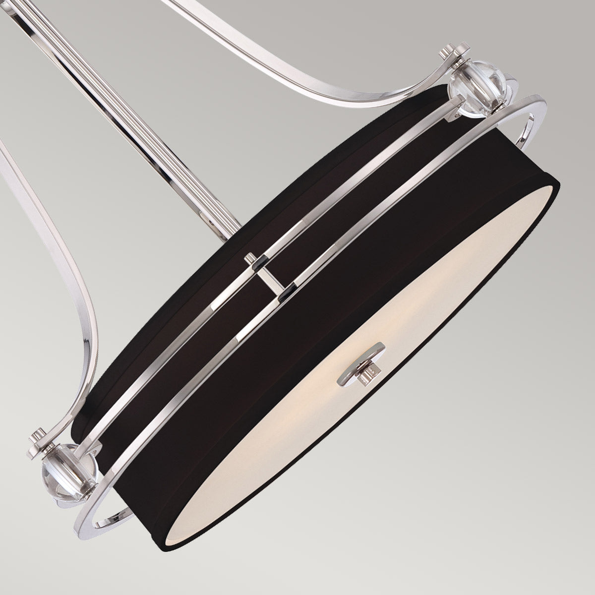 Quoizel Gotham Pendelleuchte Silber – Detailansicht