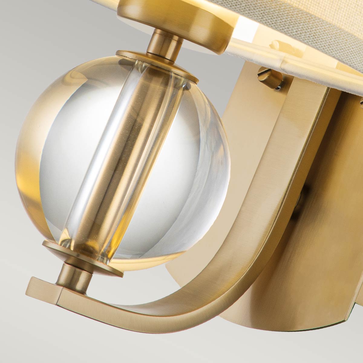 Quoizel Gotham Wandleuchte Messing – Detailansicht