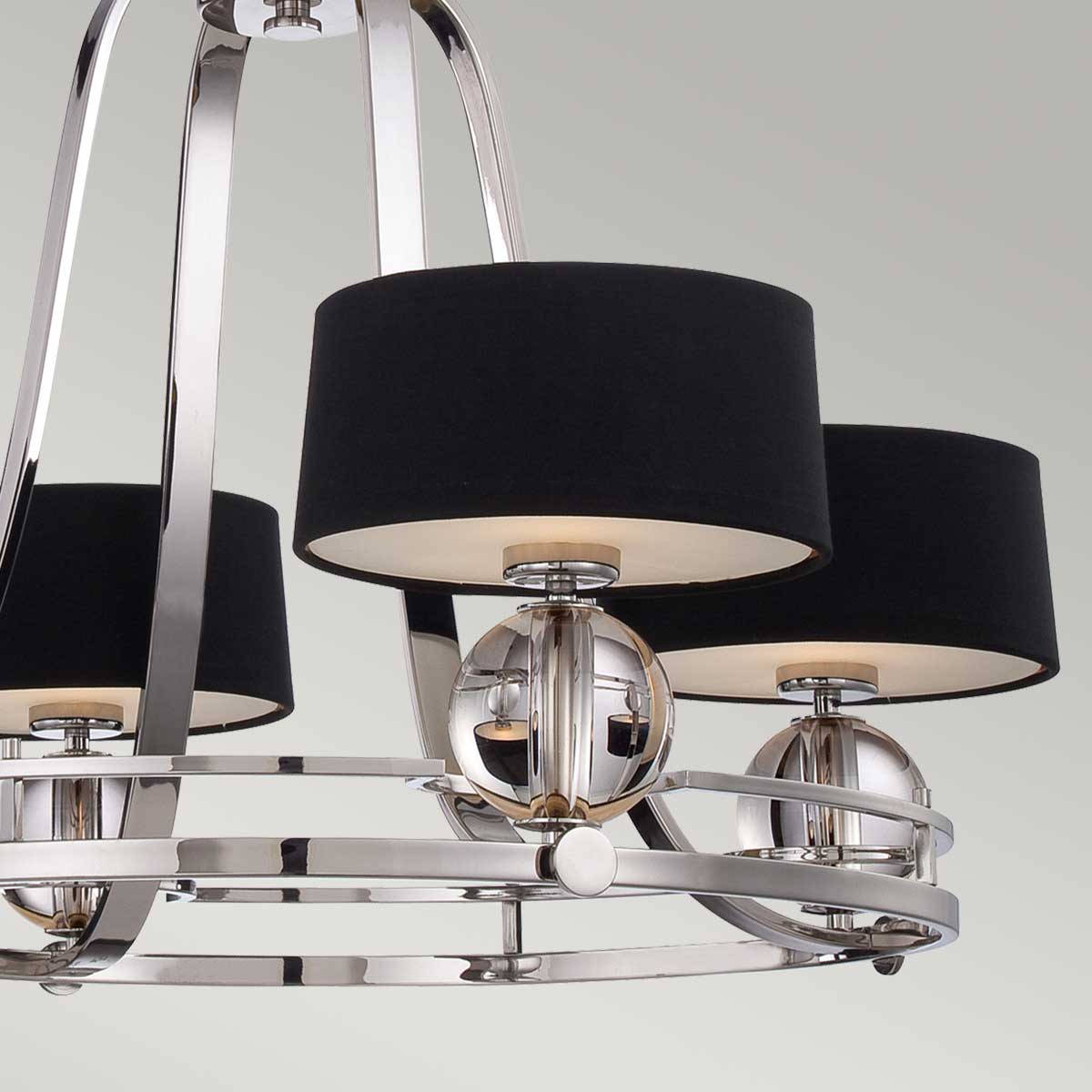 Quoizel Gotham Kronleuchter Silber – Detailansicht 2