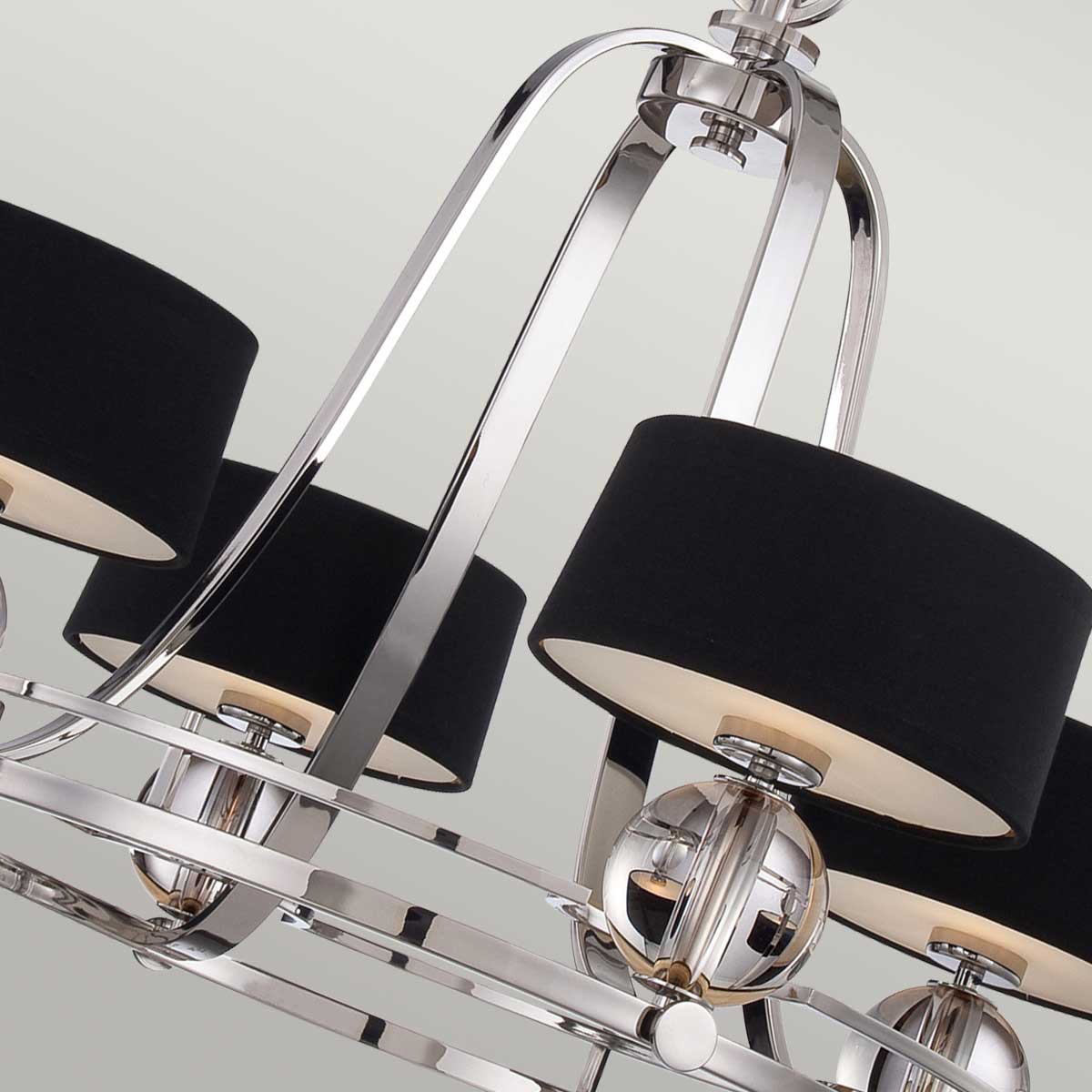Quoizel Gotham Kronleuchter Silber – Detailansicht 3