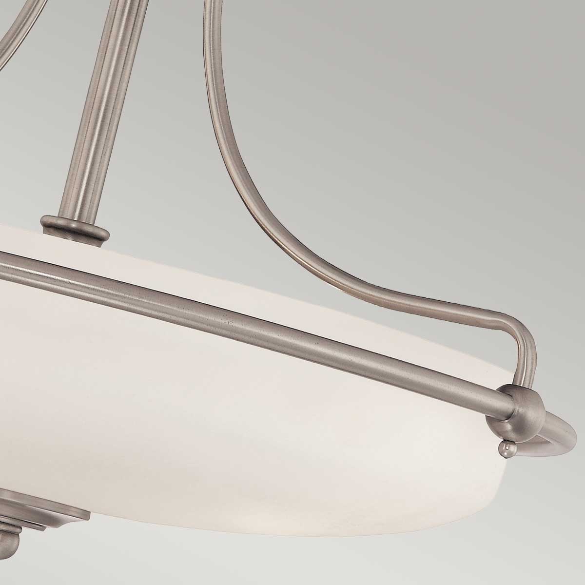 Quoizel Griffin Deckenleuchte Nickel – Detailansicht