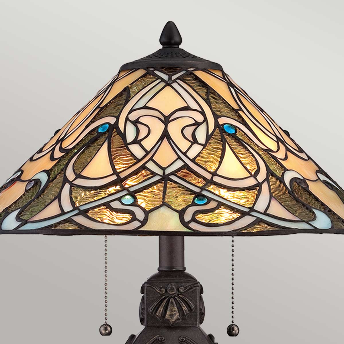 Quoizel India Tischlampe Bronze – Wohnambiente