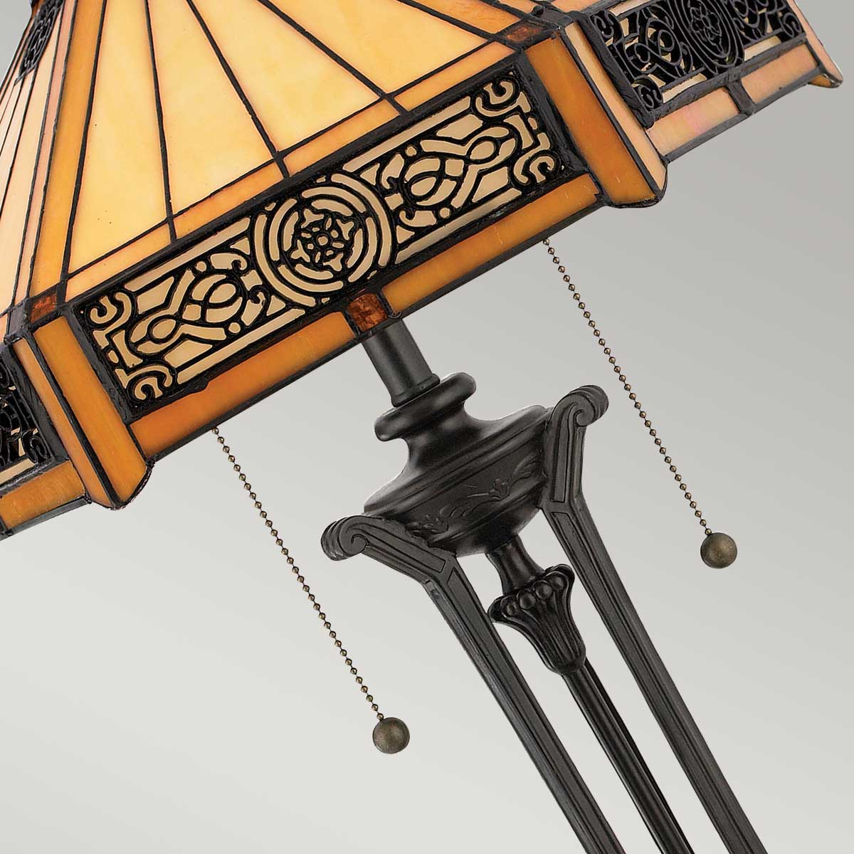 Quoizel Indus Tischlampe Bronze – Detailansicht