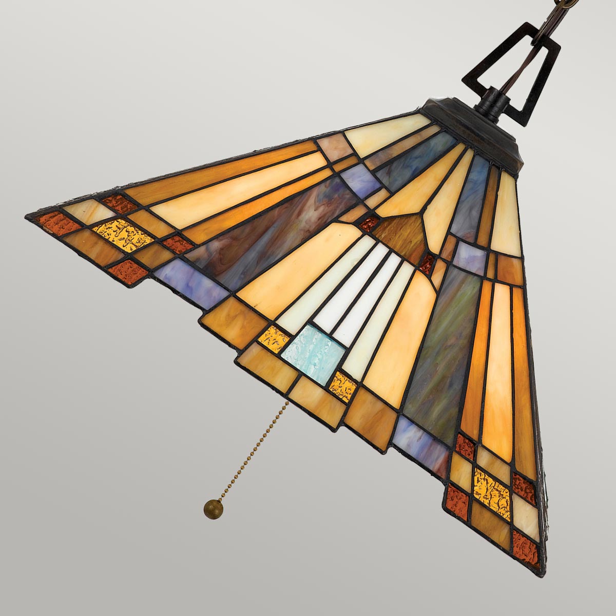 Quoizel Inglenook Pendelleuchte Bronze – Detailansicht