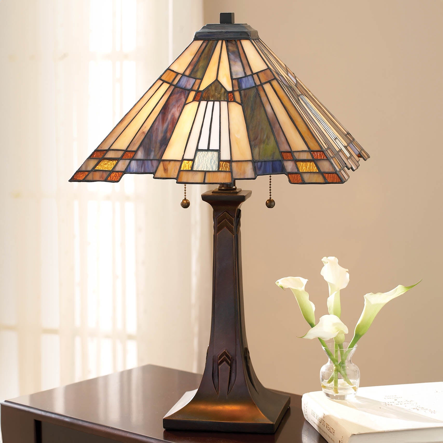 Quoizel Inglenook Tischlampe Bronze – Wohnambiente