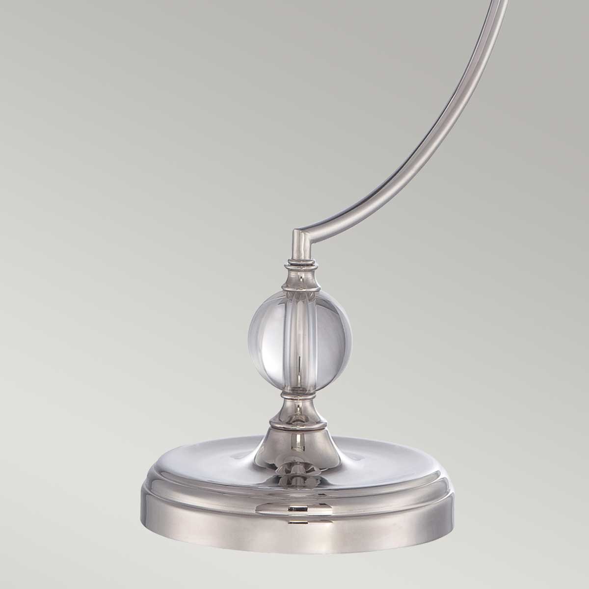 Quoizel Jenkins Tischlampe Nickel – Detailansicht
