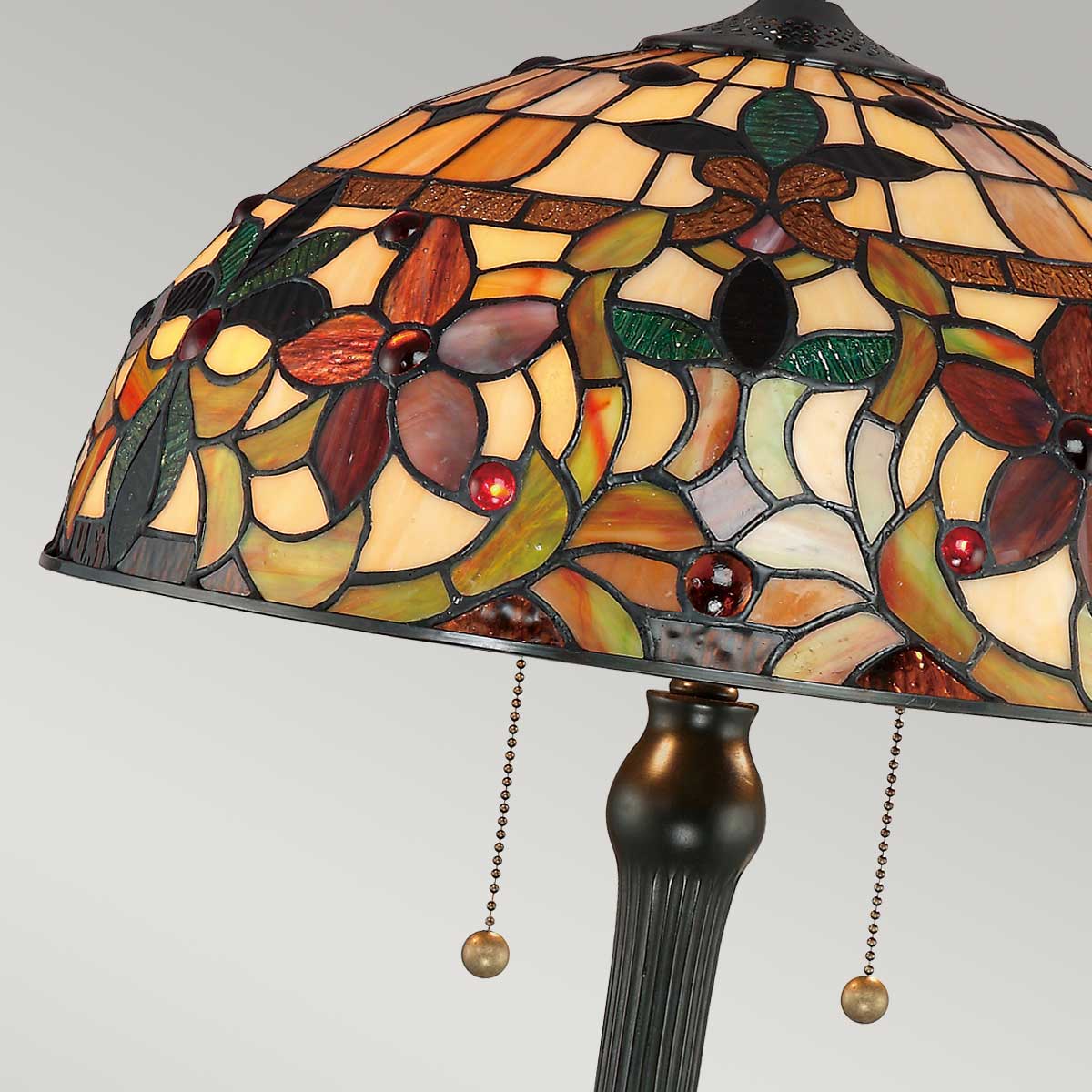 Quoizel Kami Tischlampe Bronze – Detailansicht