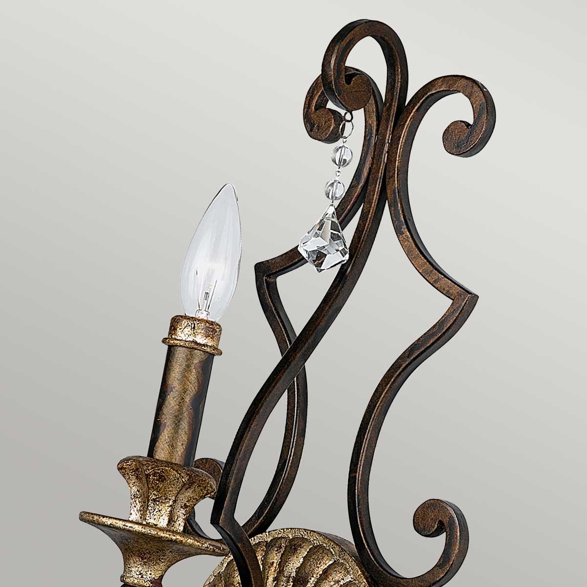 Quoizel Marquette Wandleuchte Heirloom – Wohnambiente