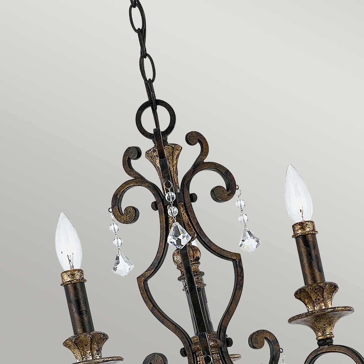 Quoizel Marquette Kronleuchter Heirloom – Detailansicht