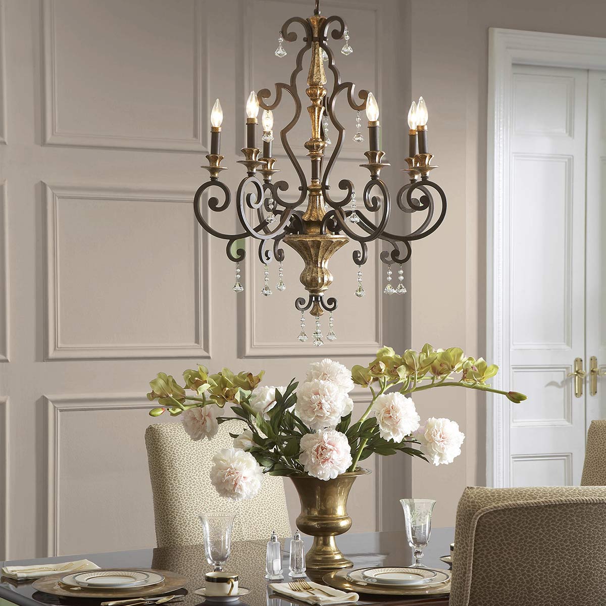Quoizel Marquette Kronleuchter Heirloom – Detailansicht