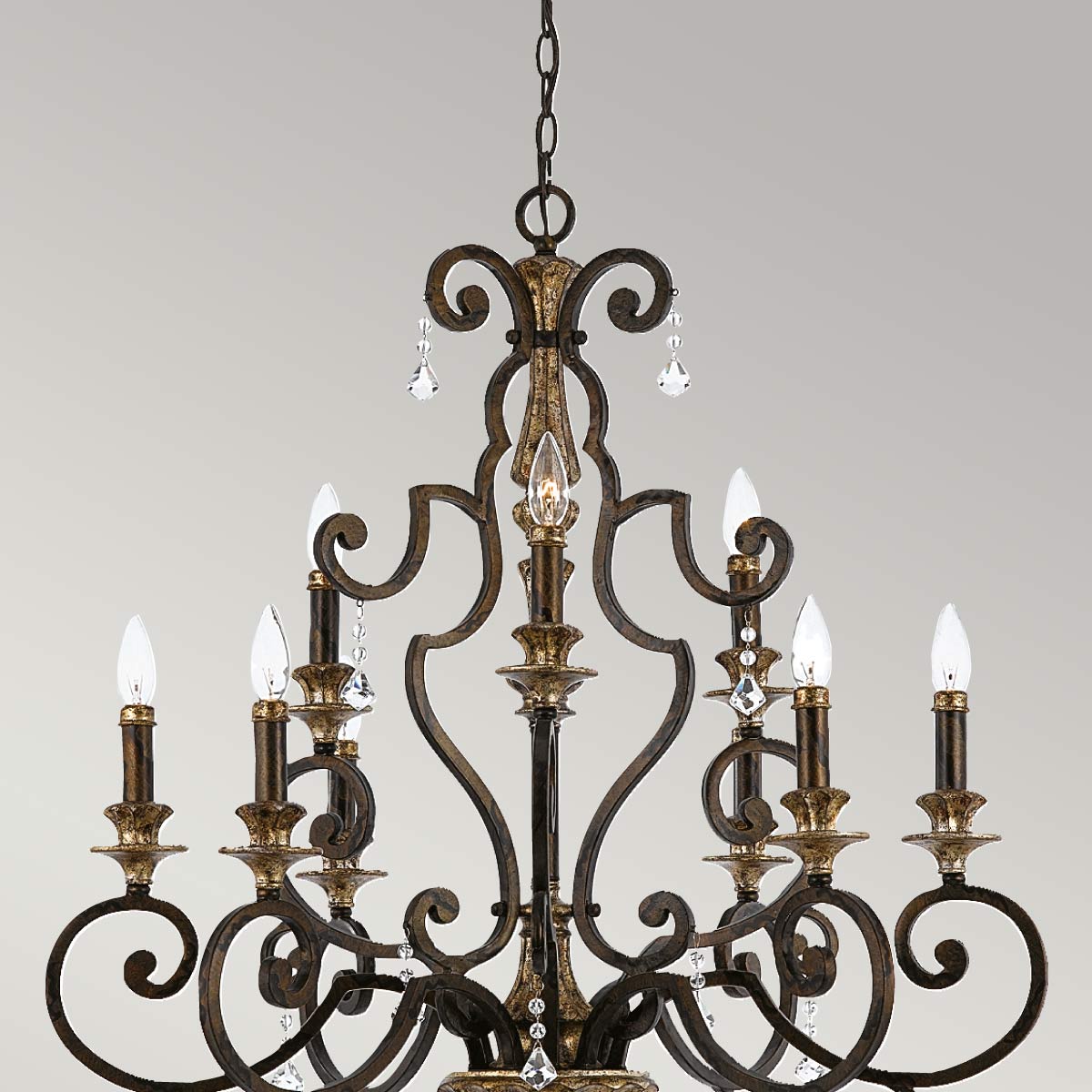 Quoizel Marquette Kronleuchter Heirloom – Detailansicht