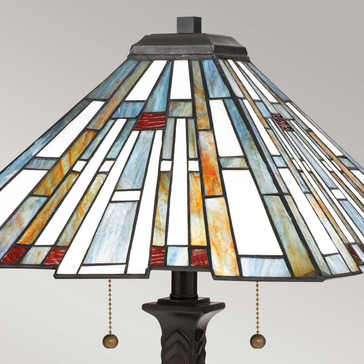 Quoizel Maybeck Tischlampe Bronze – Wohnambiente