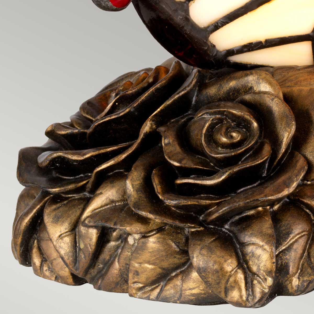 Quoizel Tiffany Tischlampe Bronze – Detailansicht