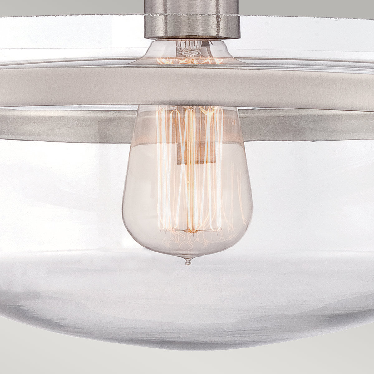 Quoizel Penn Deckenleuchte Nickel – Detailansicht
