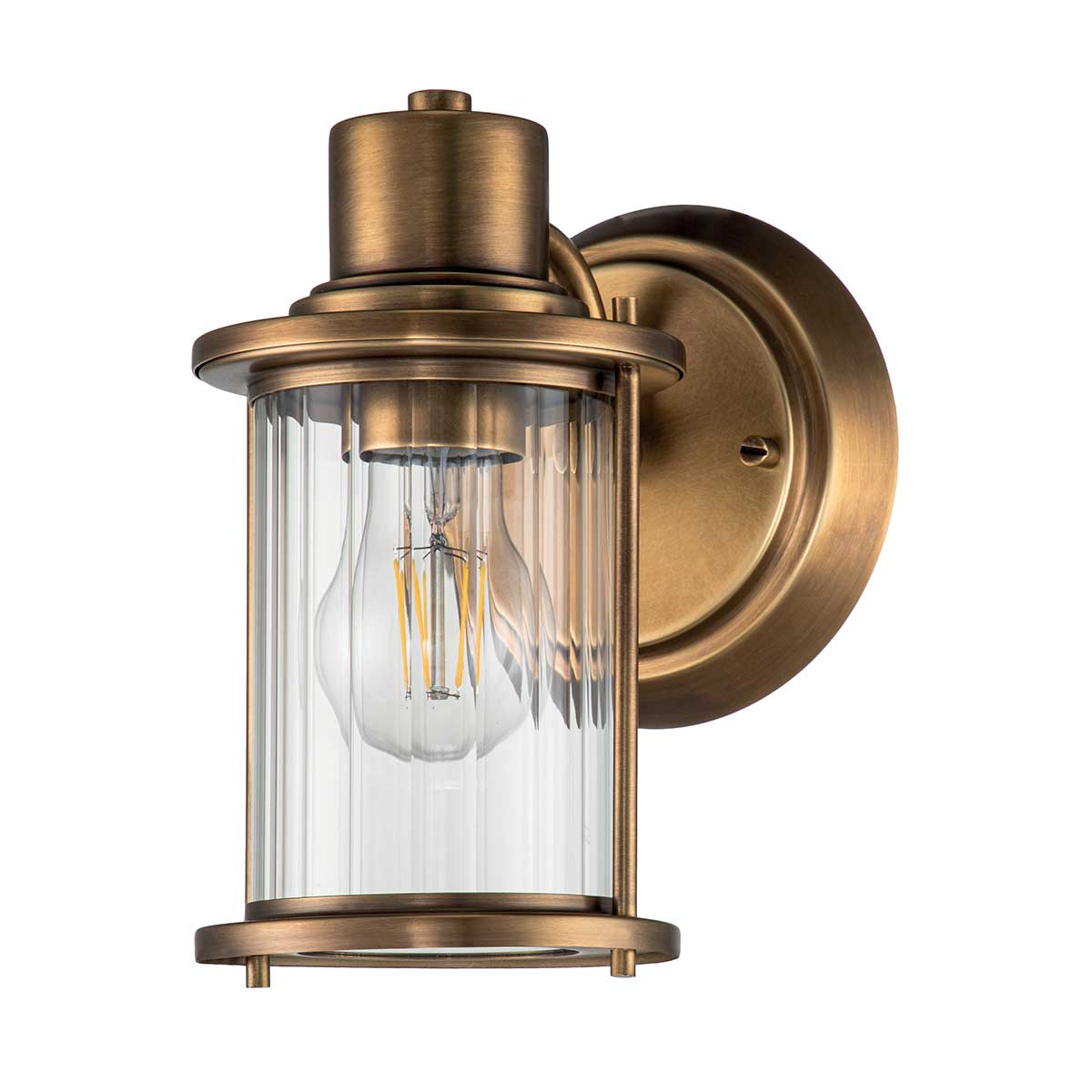 Quoizel Riggs Wandleuchte Messing – Wohnambiente