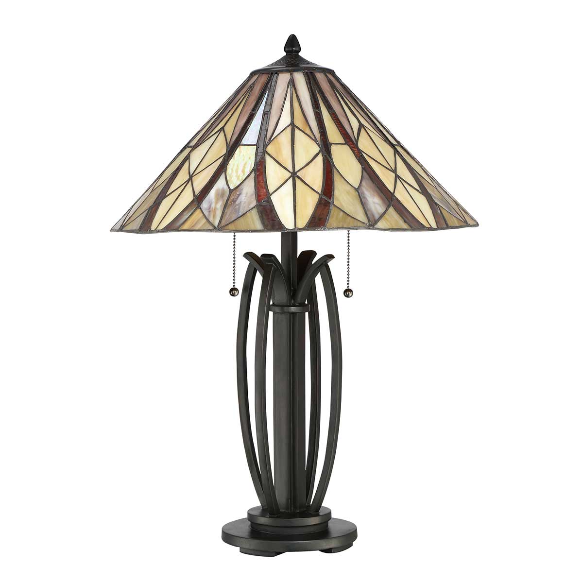 Quoizel 2 Tischlampe Bronze – Wohnambiente