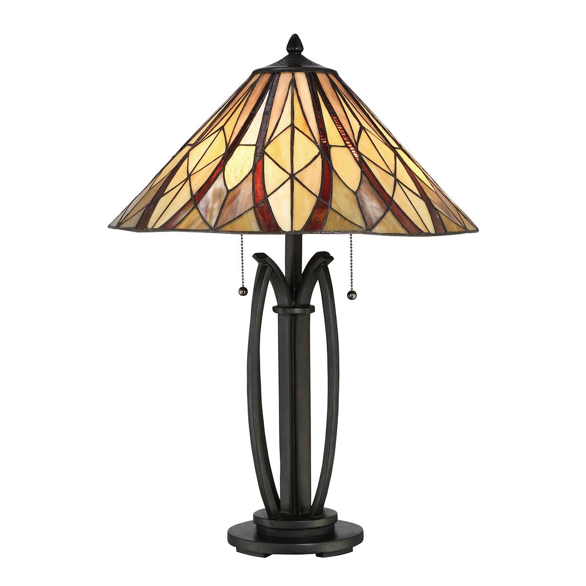 Quoizel 2 Tischlampe Bronze – Detailansicht