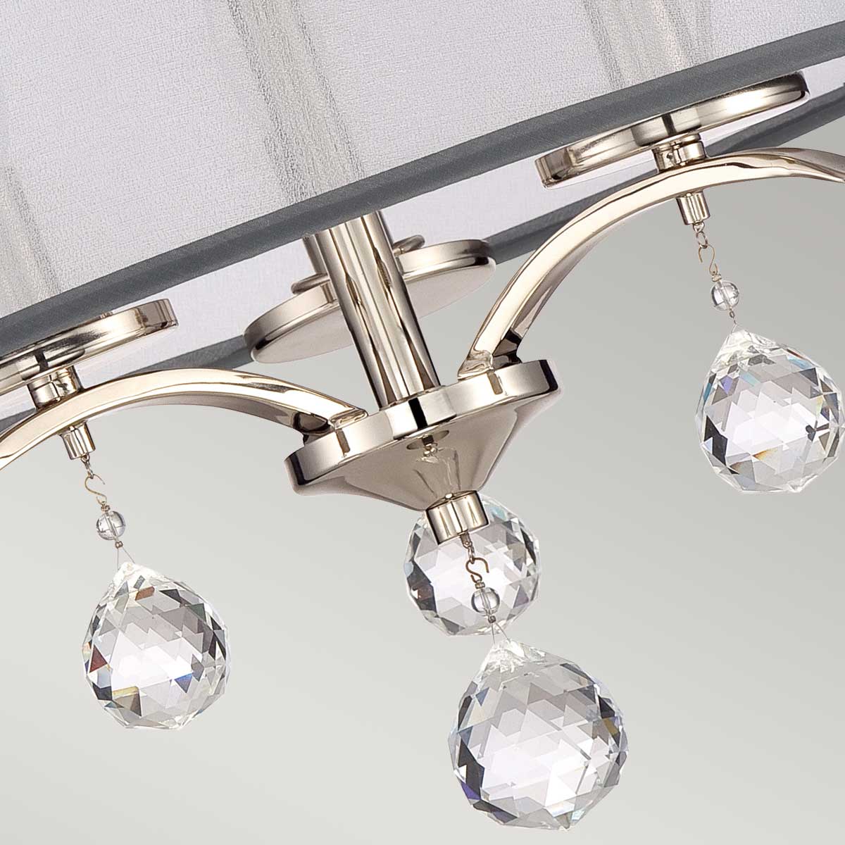 Quoizel Whitney Deckenleuchte Silber – Detailansicht