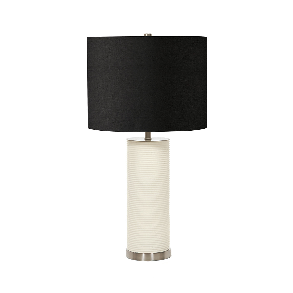 Elstead Ripple Tischlampe Weiß, Schwarz