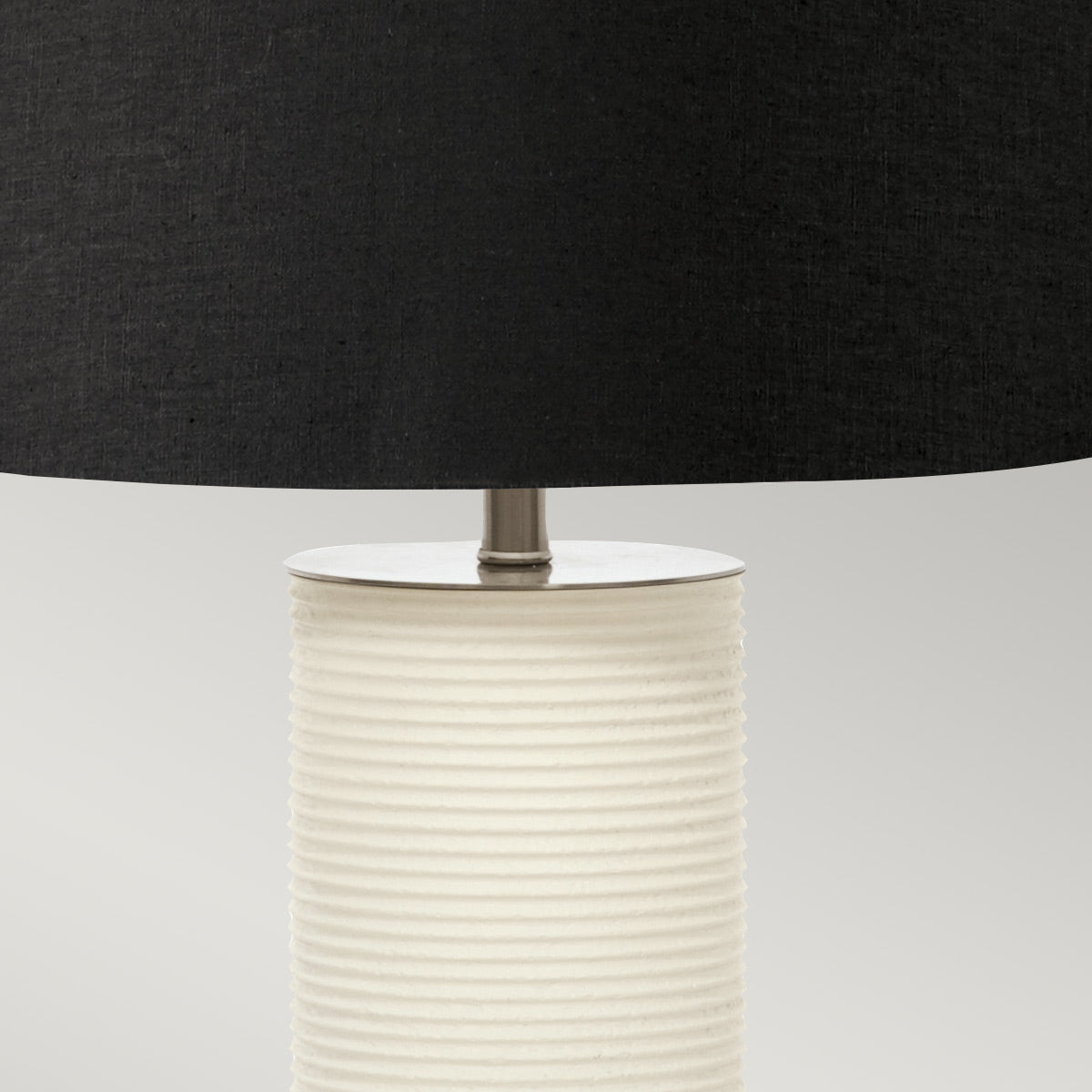 Elstead Ripple Tischlampe Weiß, Schwarz – Detailansicht