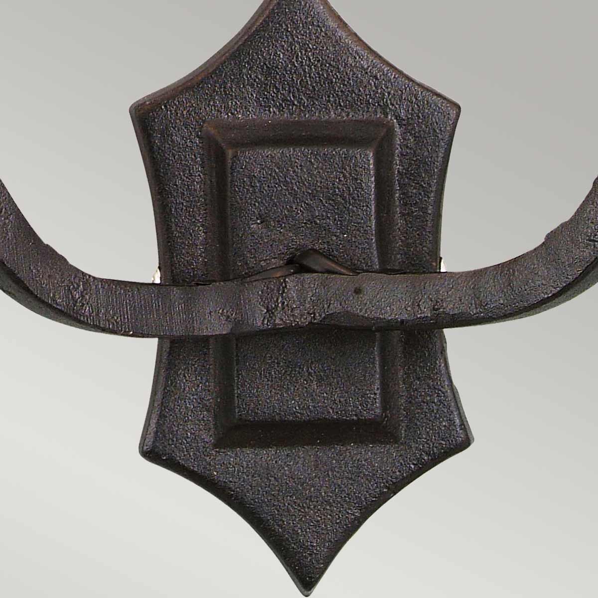 Elstead Rectory Wandleuchte Schwarz – Detailansicht
